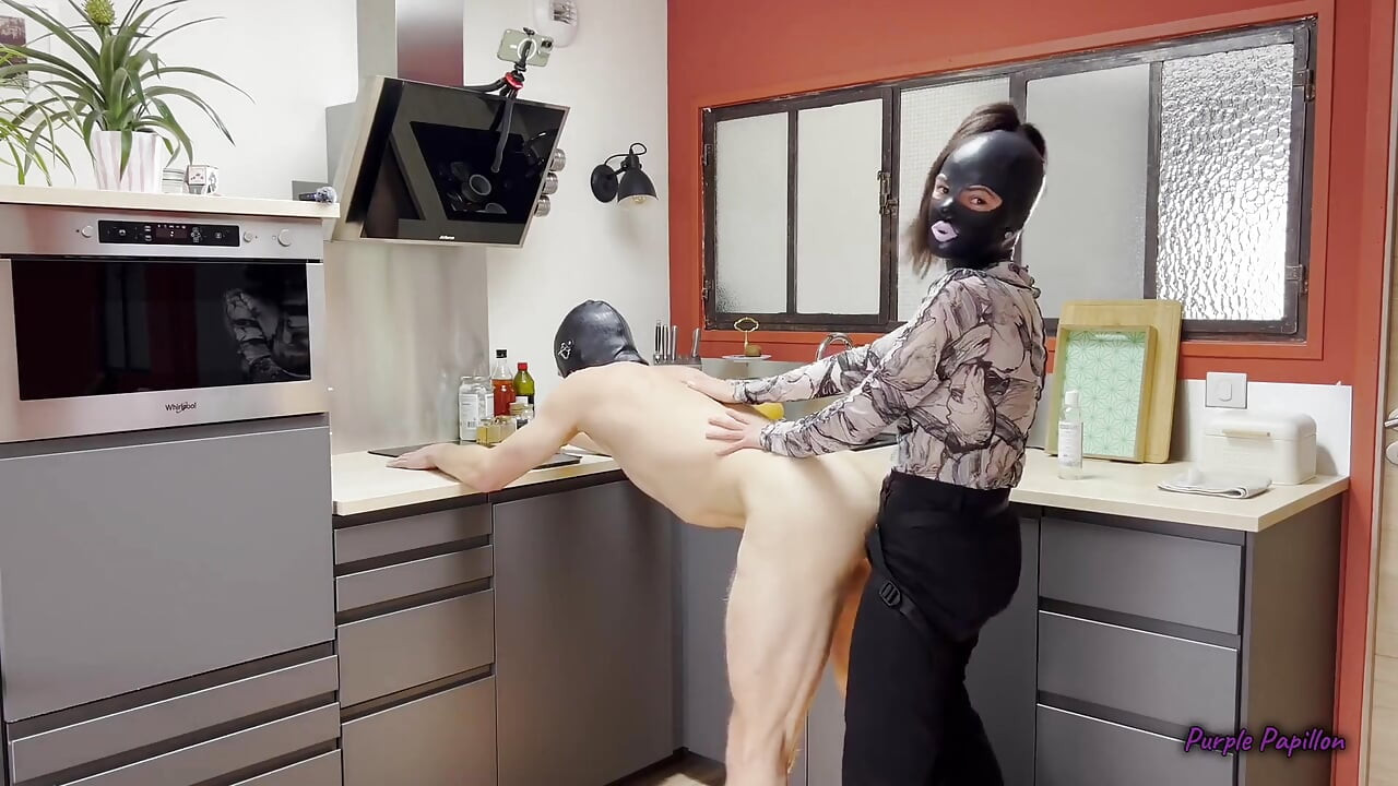 Good Boy Gets Pegged Hard in the Kitchen