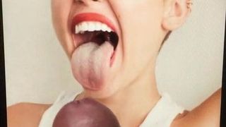 Miley Cyrus is going to swallow my cum