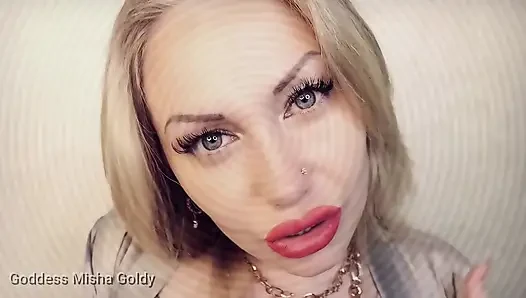 Mesmerizing ASMR encouragement to stroke and smoke with orgasm denial!