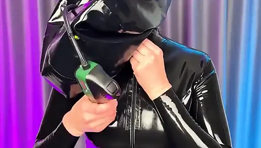 Trying Huge Inflatable Ball Hood