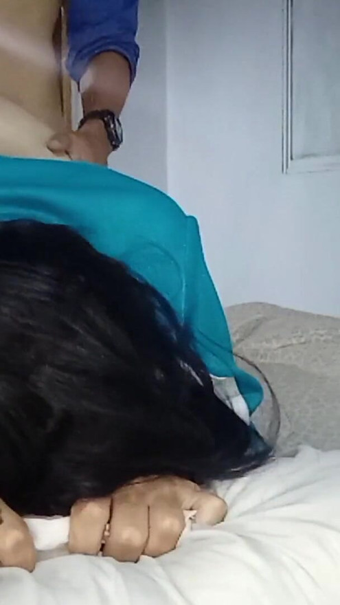 Stepdaughter whore waits with her ass standing up for her stepfather | Clip 1