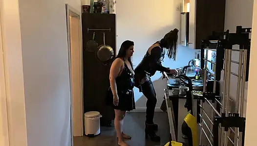 Fetish Lofts Clean-up Session with TV Slave Part 1-3