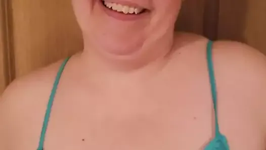 Wife in Lingerie Flashing Tits