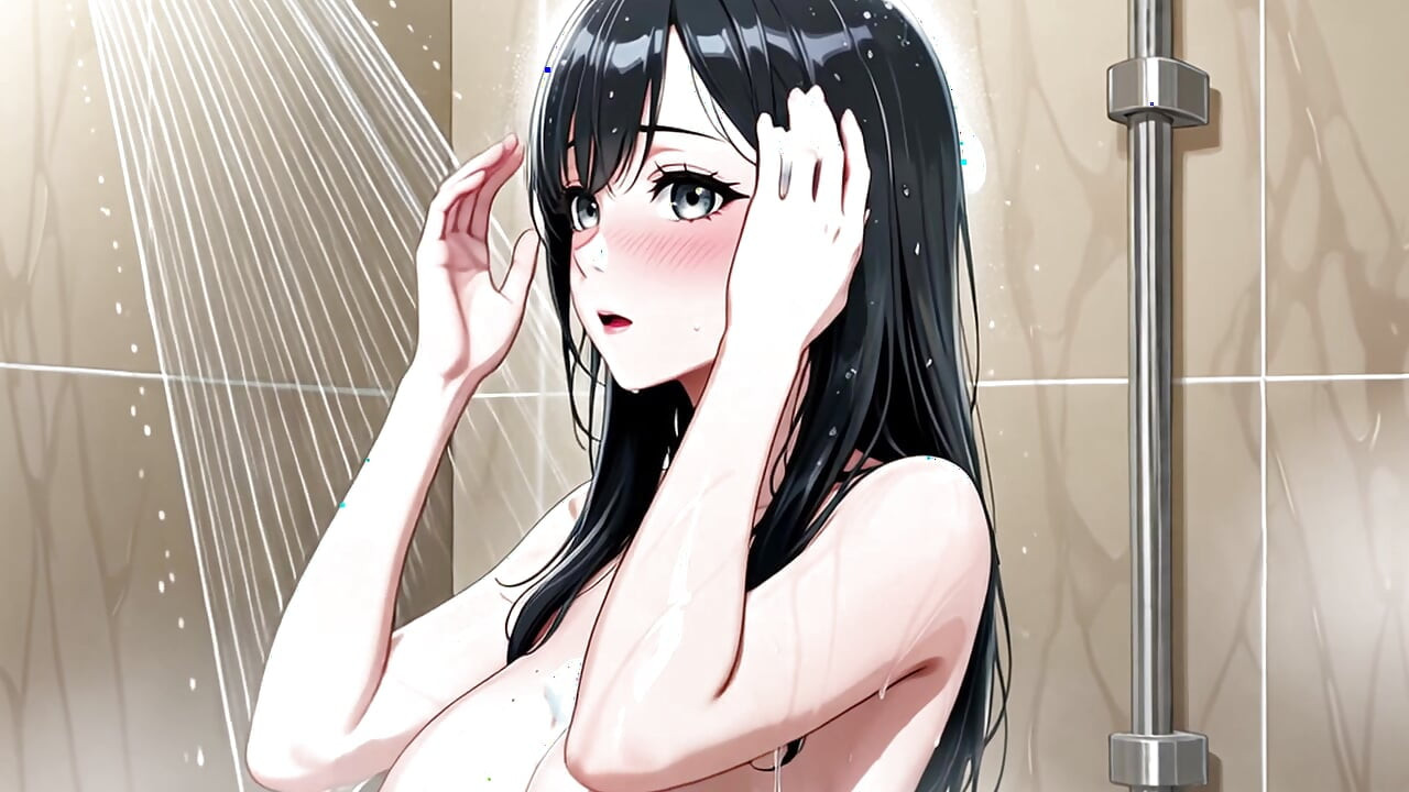 샤워 중 자위하고 따먹히는 핫한 밀프