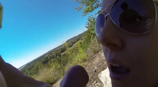 Fucking gf doggy style on the mountaintop with CIM