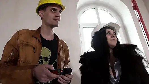 Stunning brunette with big boobs gets fucked wild