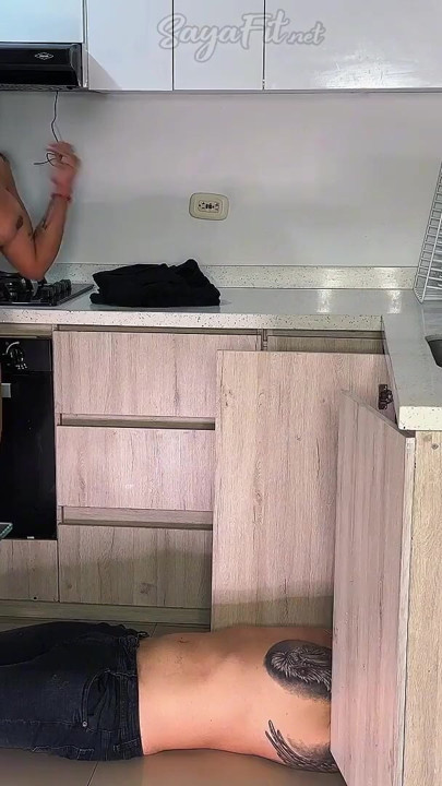 Jaw-dropping moment from "I seduce my plumber neighbor with my delicious body until he cheats on his wife - Sayafit"