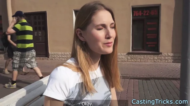 Alluring amateur banged at casting