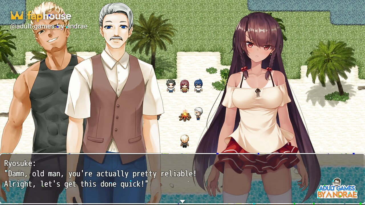 Island Ntr Survival Ss Gameplay Part 1 - 1 Woman and 5 Men in an Island