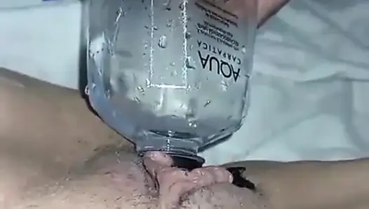 Put Water From a Bottle in the Vagina
