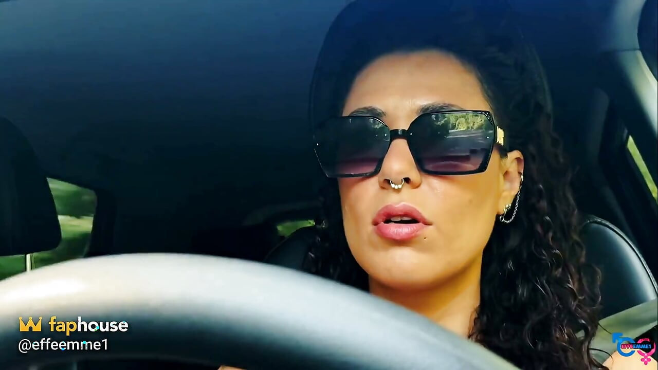 Italian Girl Ass Fucked and Slapped and Spat in the Trunk of the Car!