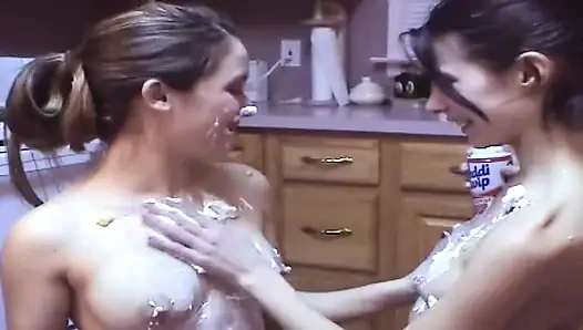 Sloppy Kitchen Babes Dripping Whipped Cream and Sauce Everywhere