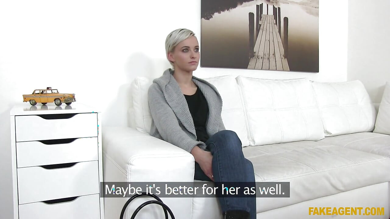 Fake Agent - Model Shows off Her Best Moves on the Desk