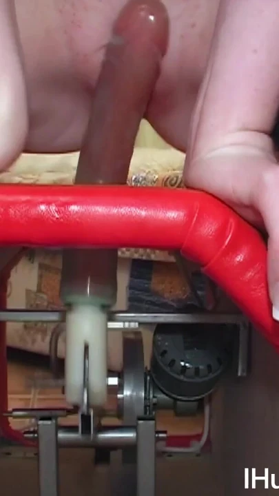 Unforgettable moment from "Horny redhead fucked with fucking machine"