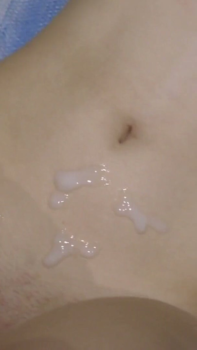My cum on a whore who looks like a virgin | Clip 2