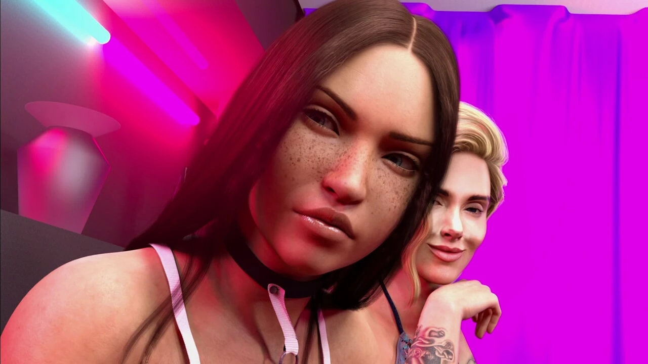 Luna Got Surprised by Two Futanaris Asked For Threesome in VIP Box