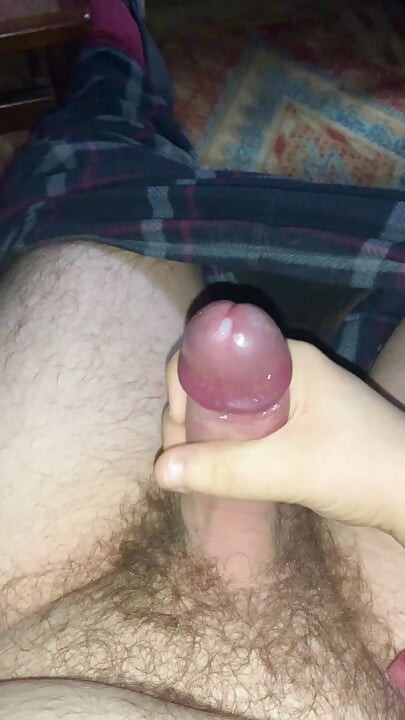 Wanking my cock until I cum