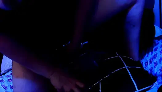 Milf Fucks dildo on silver plate then takes creampie from me