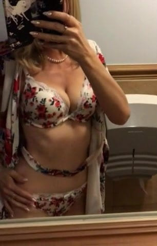 Showing off my underwear in restaurant bathroom