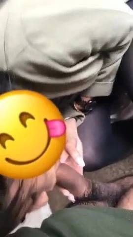 Giving sloppy head in hallway. SNAPCHAT saslamx