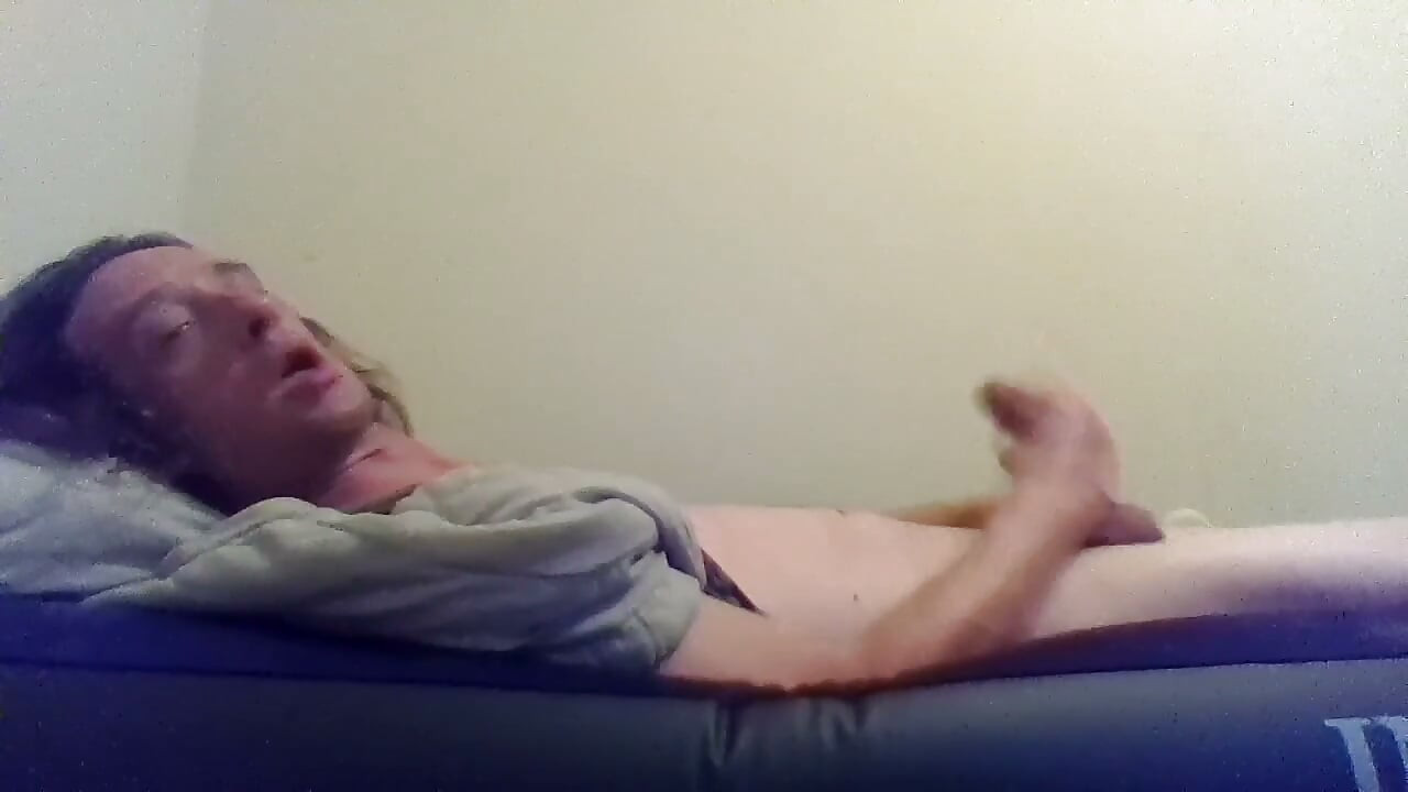 Me, a Naked Transgirl, Fingering My Asshole and Eating My Cum