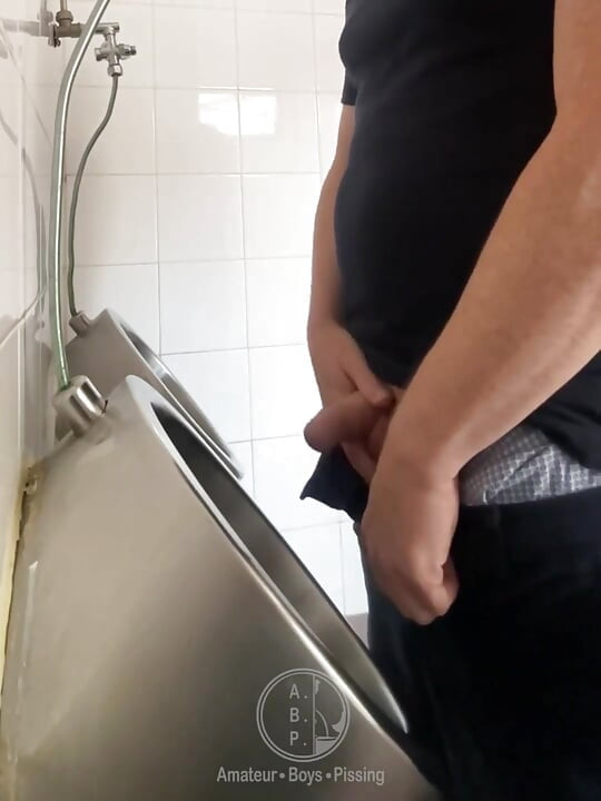 Watching on a Redhead Guy in a Toilet