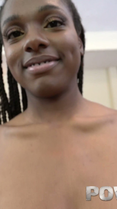 Cute Ebony Babe Kandy Kayn POV With Big Cock | Clip 1