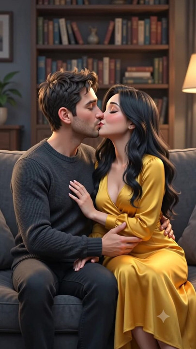 Boob press and kissing
