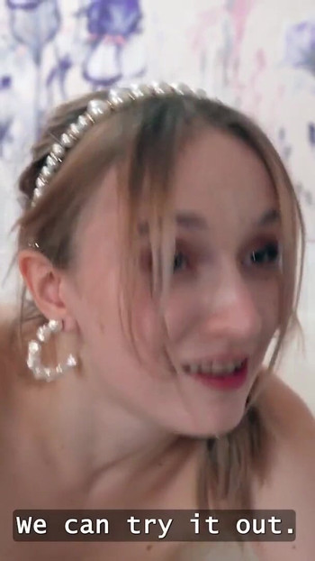 Memorable moment from "BRIDE4K. Sexy threesome with hot Russian bride while her groom is in another room"