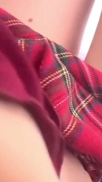 Spectacular moment from "schoolgirl with weakened body plays with pussy after school"