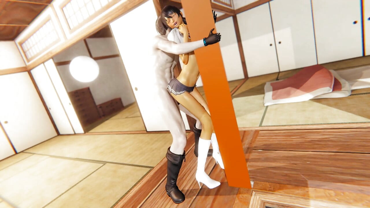 Yaoi -sexy Femboy Getting Fucked Hard Against a Pillar