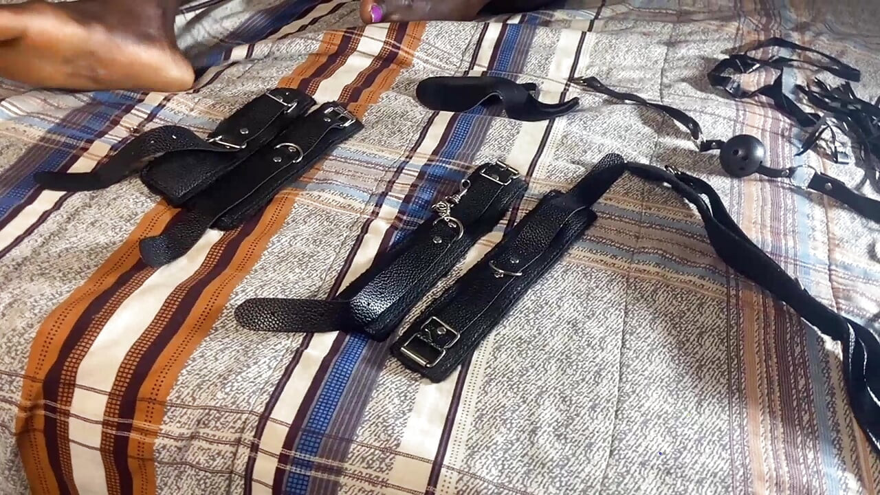 my naughty petite neighbor cums over to try BDSM with me