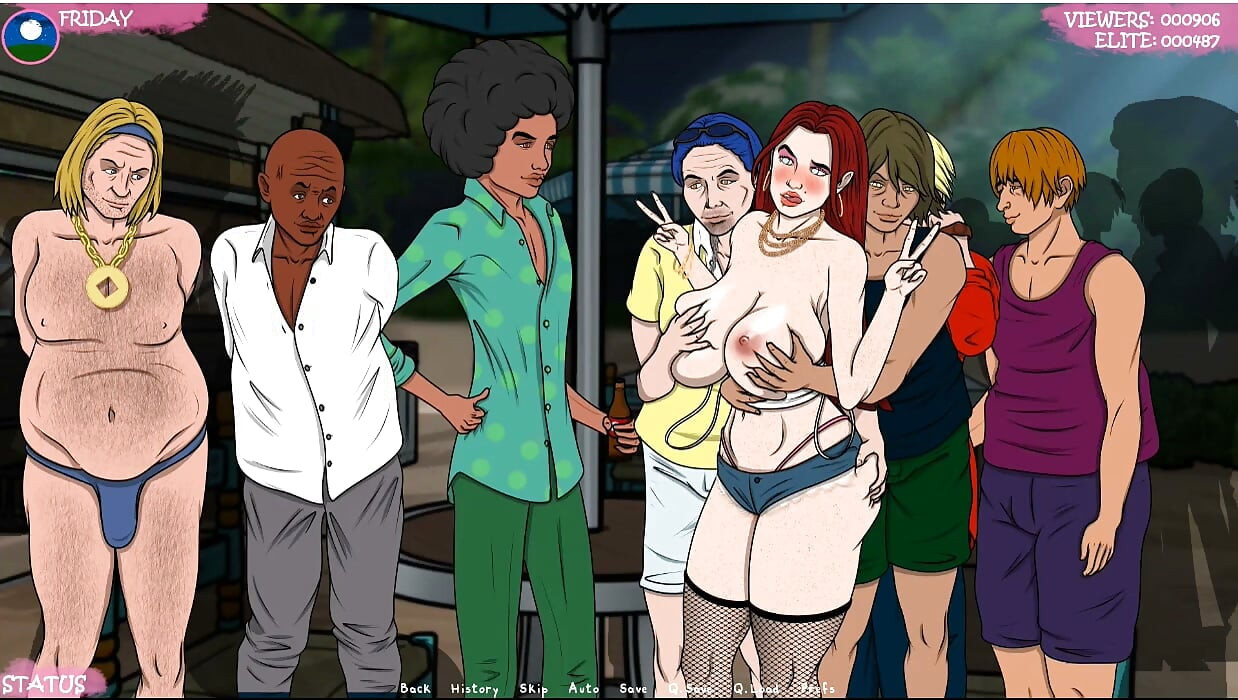 Lust Town - Gameplay - Roleplay - Amanda Works in Bar and Gets Exposed Herself