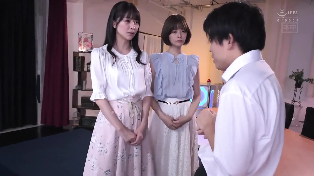 Female Announcer Whispering Lewd Words Harem, Reverse 3some Creampie Program Part 3