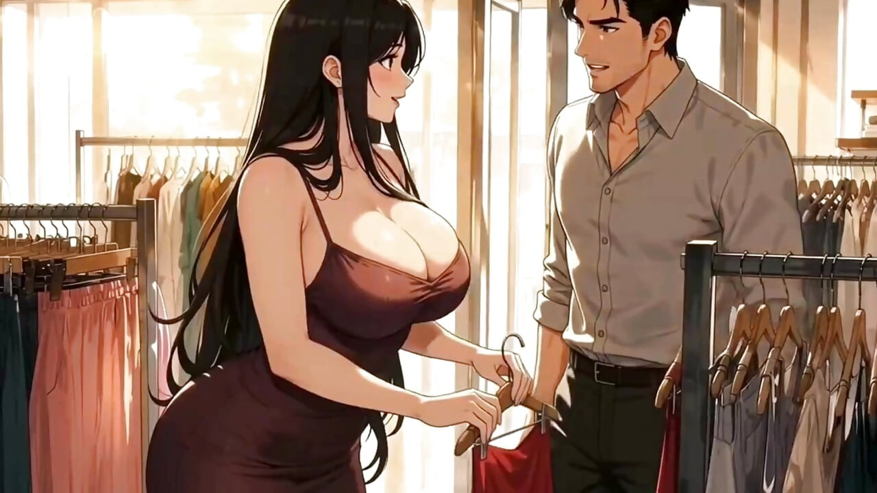 A warm meeting between the owner and the new salesgirl in the shop ( AI generated )