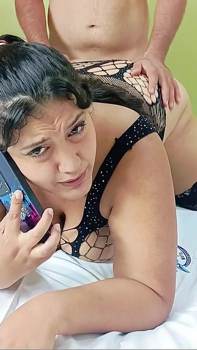 Epic moment from "My husband's best friend fucks me while he calls me"