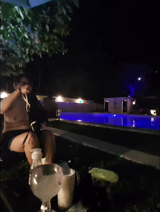 We went to a nudist party