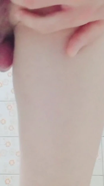 Unforgettable moment from "Shower Masturbation with Condom Fun💦"