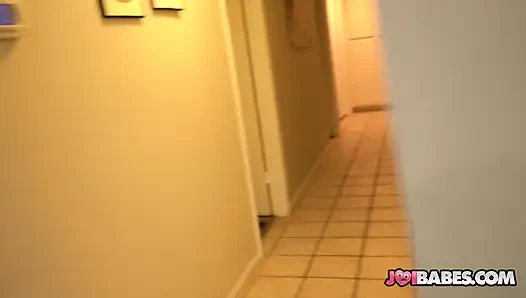 Petite teen Sky Smith gives cheating boyfriend jerk off instructions