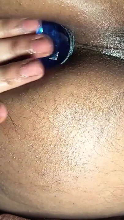 Close-up Deep BIG Butt Plug Masturbation Indian Brown  Tight Pink Asshole | Clip 3