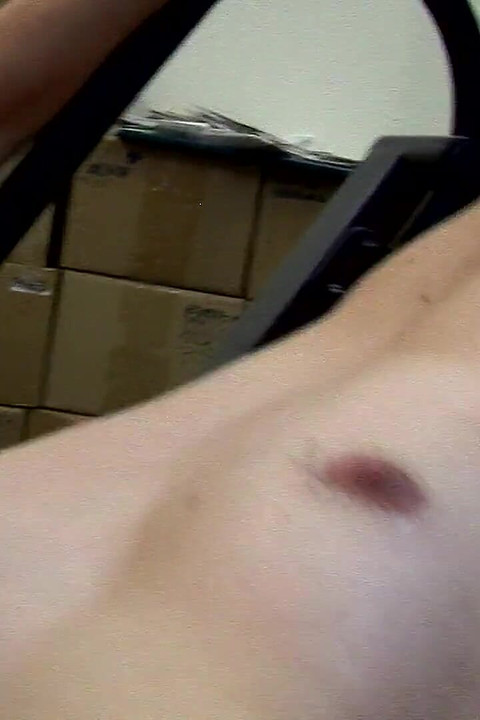 Stroking His Dick on the Job