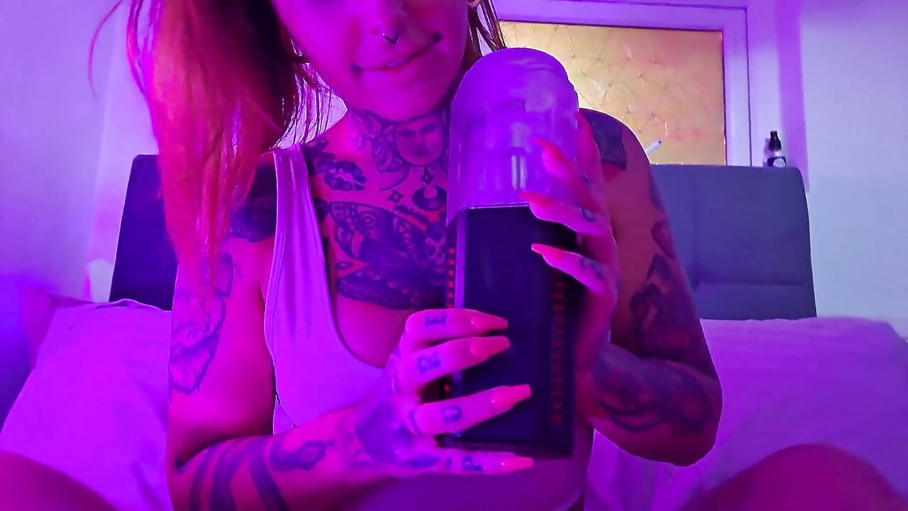My Girlfriend Uses Cock Sucker Toy on My Big Cock