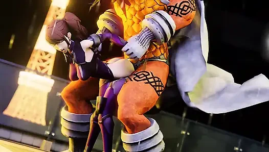 3D Girl warrior got taken by monster