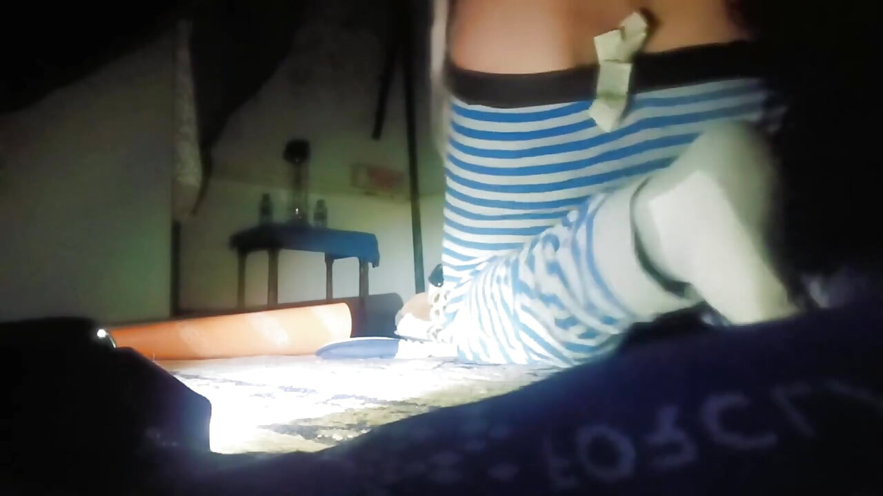 A Thin Young Man Opens His Anus Alone