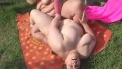 two bbw lesbian sex in outdoors