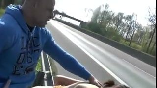 fucking in front of the motorway