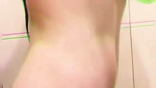 MILF Caresses Her Wet Vagina in the Bathroom