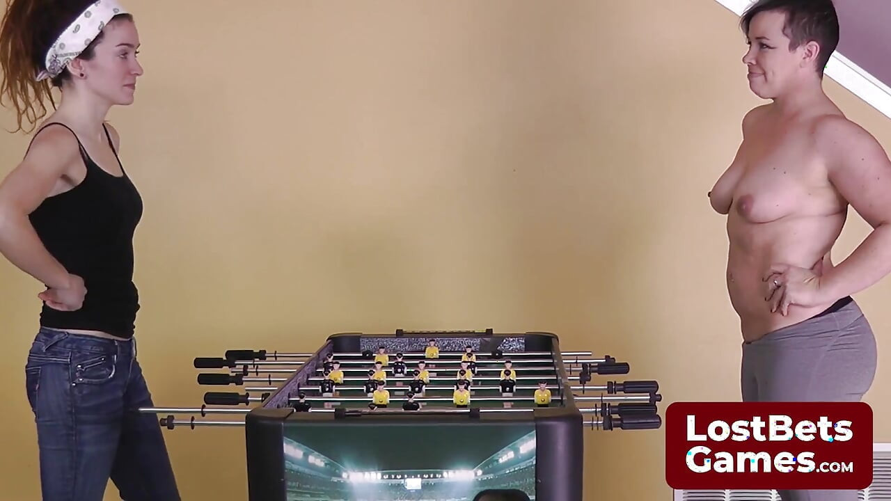 A Strip Foosball Game Promises a Spanking Treat at the End