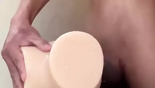 Seks oyuncak sikme ve cumshot