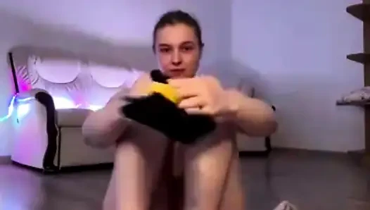 Fisting pussy close up and oil tits show with jucielussie